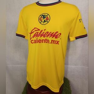 Soccer jersey america yellow brand new, adult size.